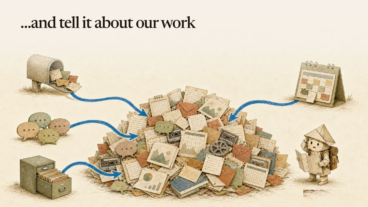 And tell it about our work.
